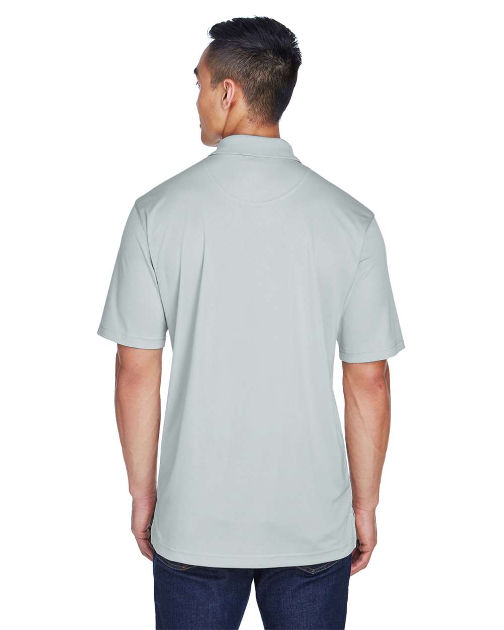 Men's Cool & Dry Sport Polo - OnModelBack - B898E1593 - Grey