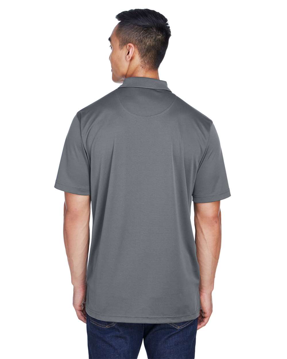 Men's Cool & Dry Sport Polo - OnModelBack - B898E1623 - Charcoal