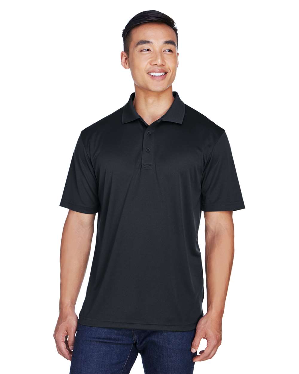 Men's Cool & Dry Sport Polo - OnModelFront - B898E1503 - Black