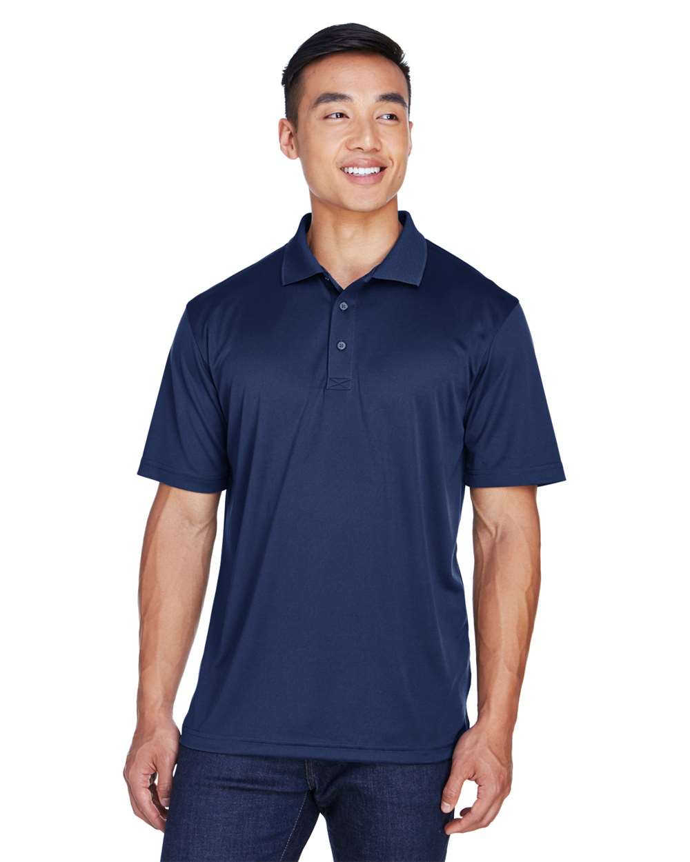 Men's Cool & Dry Sport Polo - OnModelFront - B898E1653 - Navy