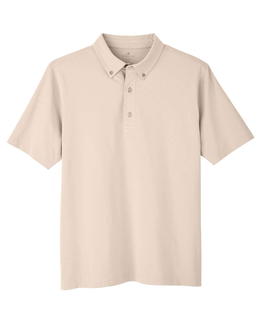 Men's Lakeshore Stretch Cotton Performance Polo - Front - B960E1243 - Stone