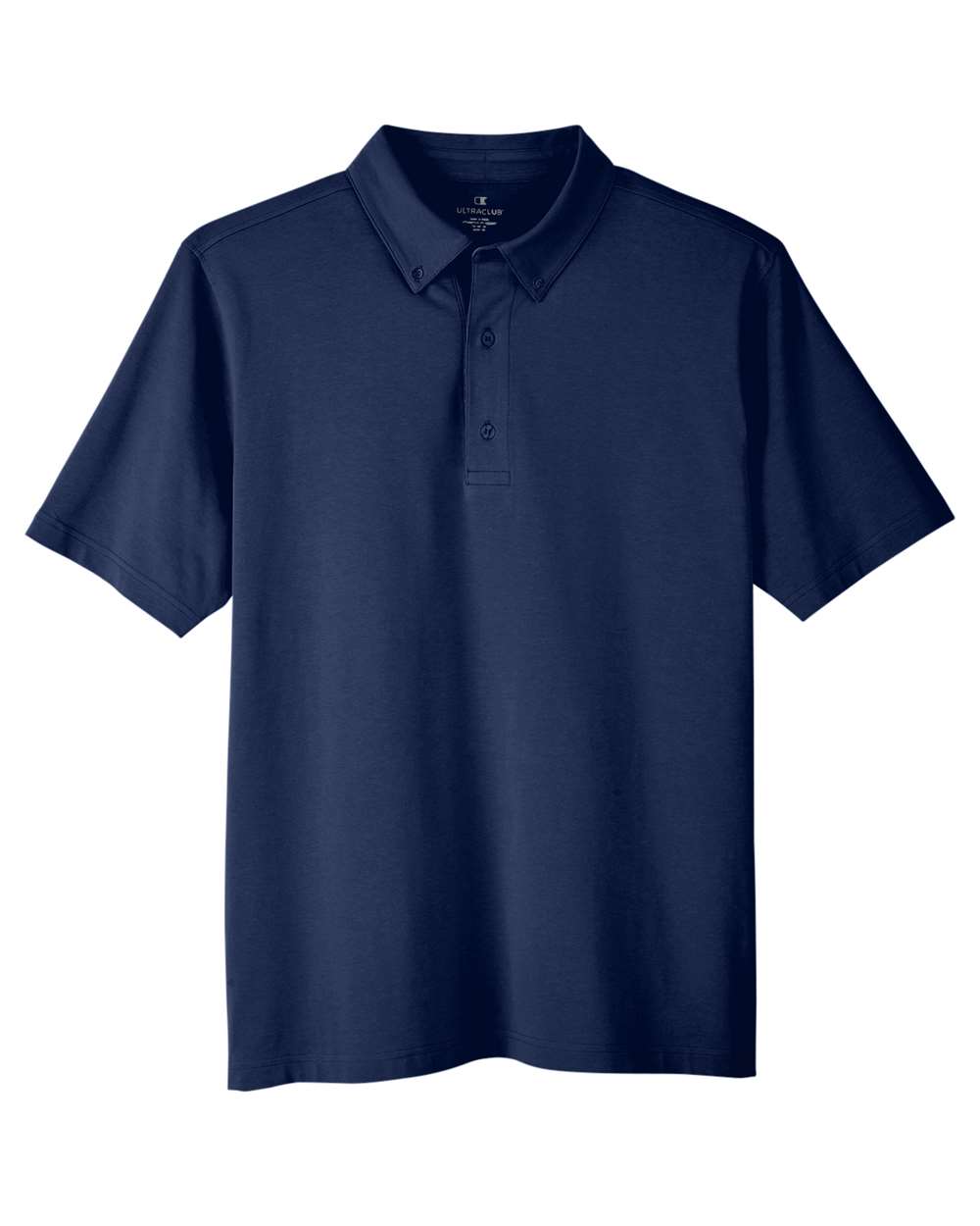 Men's Lakeshore Stretch Cotton Performance Polo - Front - B960E1653 - Navy