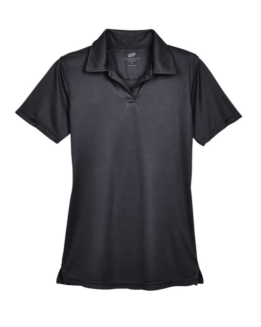 Women's Cool & Dry Sport Performance Interlock Polo - Front - B912E1502 - Black