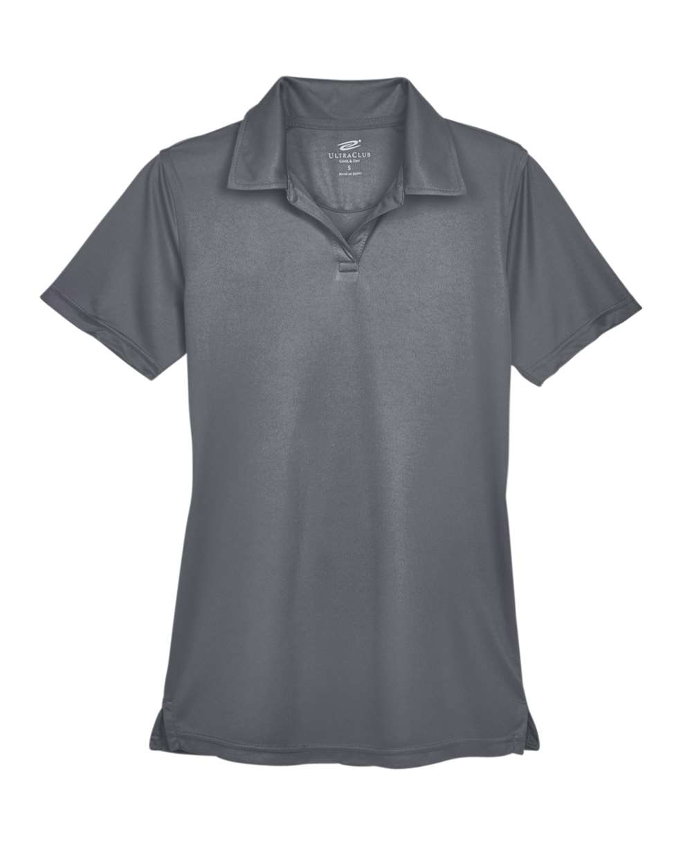 Women's Cool & Dry Sport Performance Interlock Polo - Front - B912E1622 - Charcoal