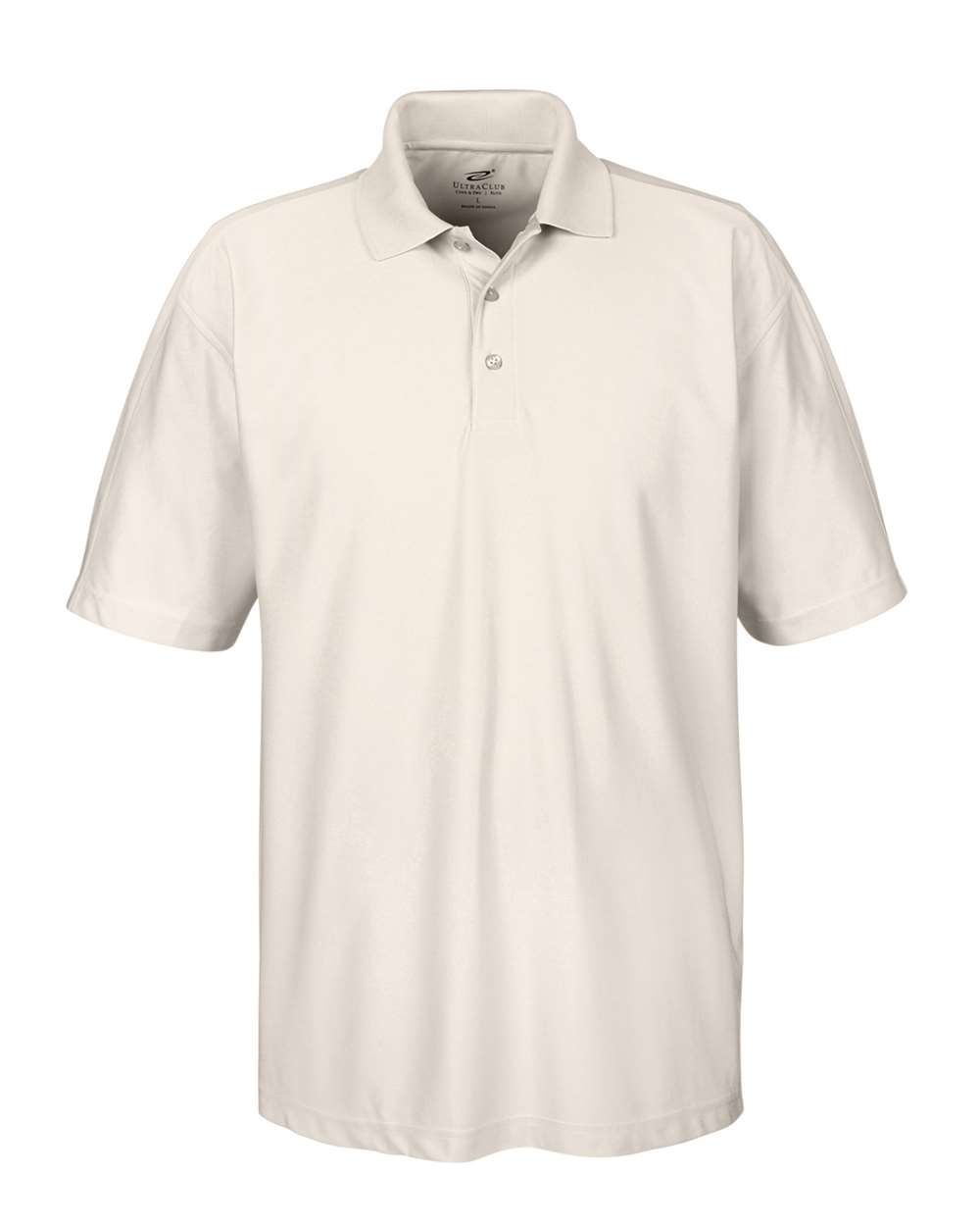 Men's Cool & Dry Elite Performance Polo - Front - B905E1293 - Stone
