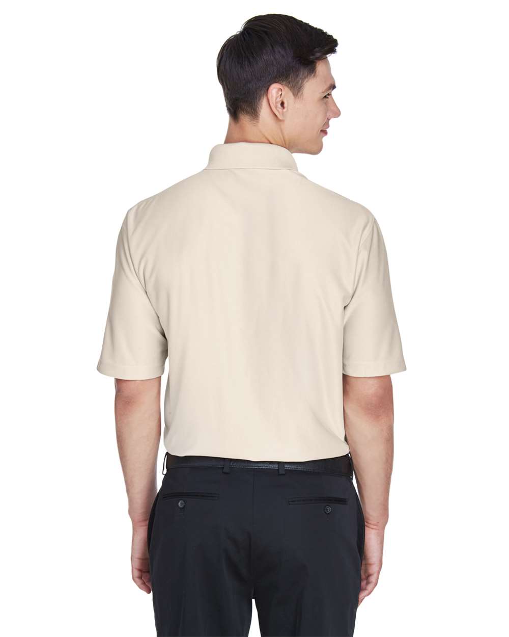 Men's Cool & Dry Elite Performance Polo - OnModelBack - B905E1293 - Stone