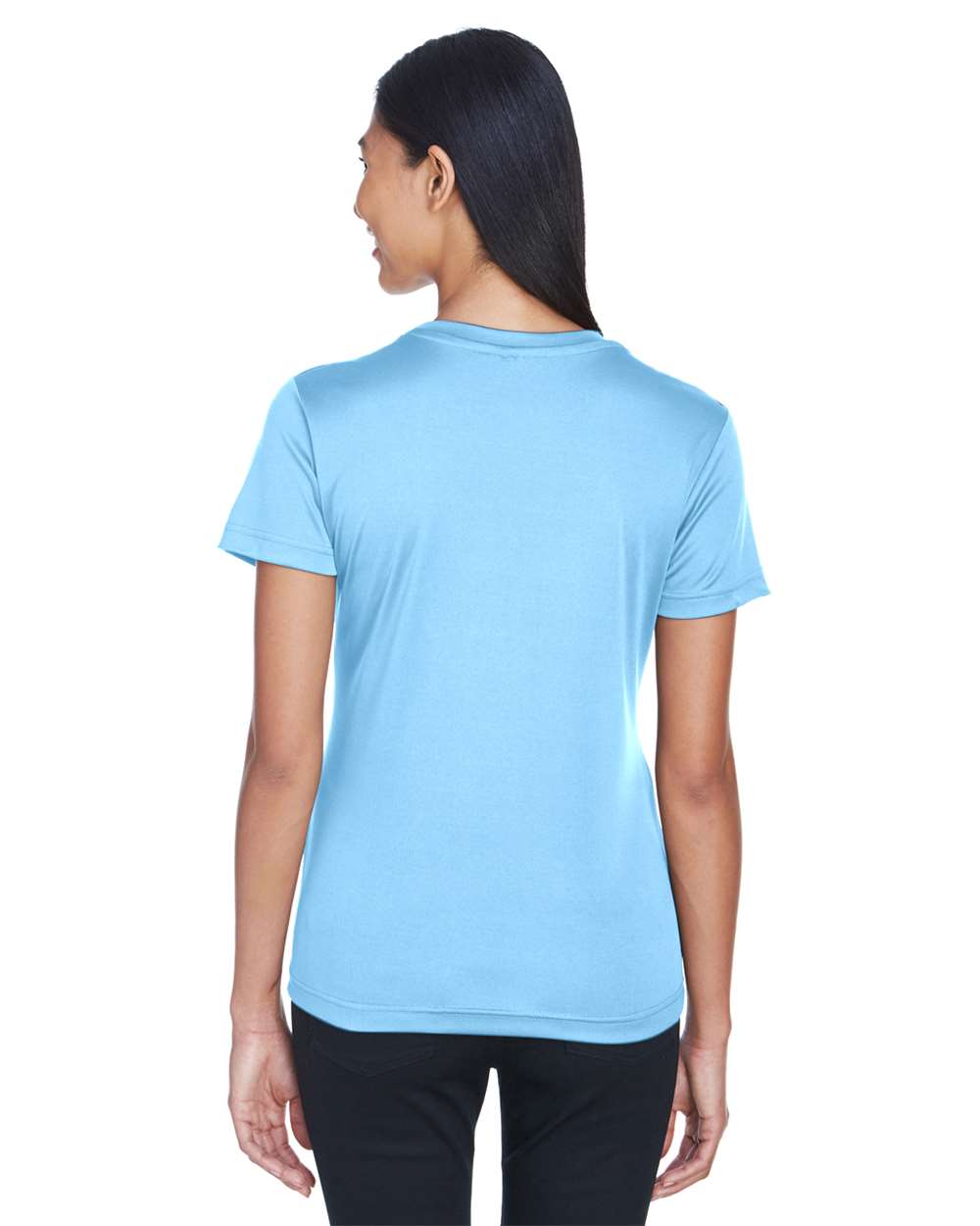 Women's Cool and Dry Performance T-Shirt - OnModelBack - B933E1263 - Columbia Blue