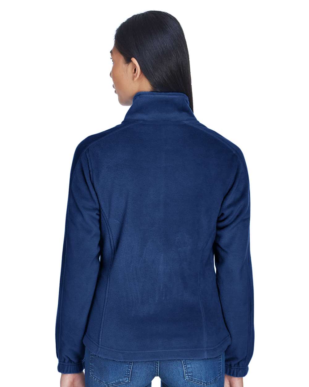 Women's Iceberg Fleece Full-Zip Jacket - OnModelBack - B916E1653 - Navy