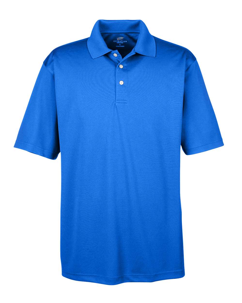 Men's Cool & Dry Stain-Release Performance Polo - Front - B914E1113 - Royal