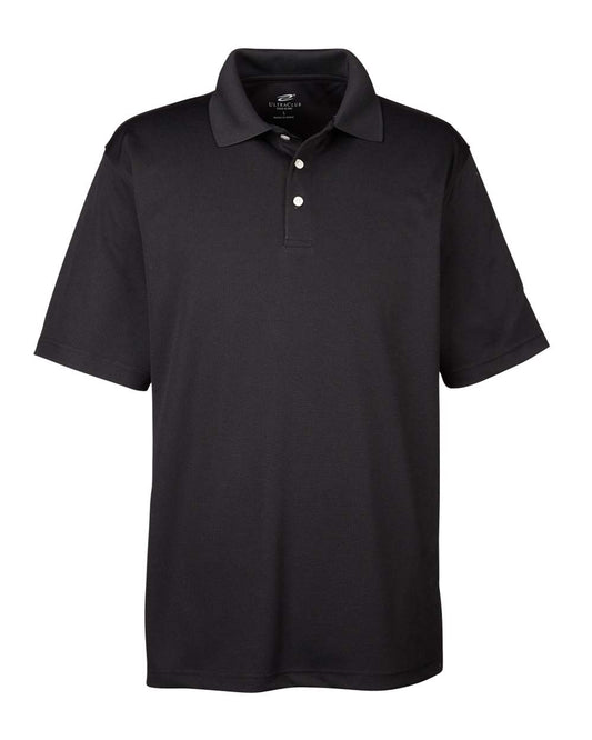 Men's Cool & Dry Stain-Release Performance Polo - Front - B914E1503 - Black