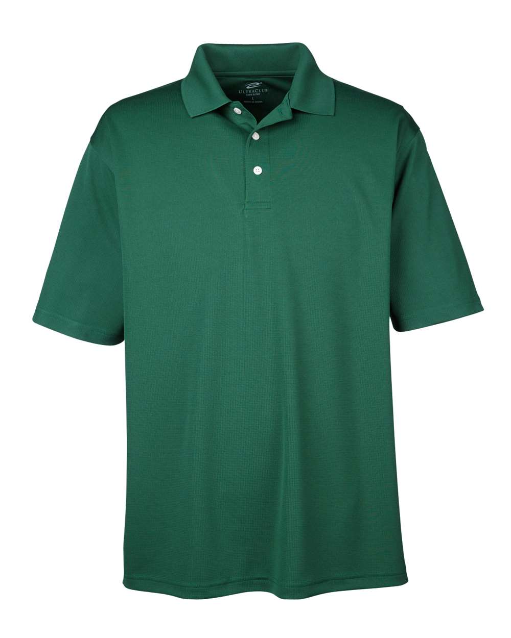 Men's Cool & Dry Stain-Release Performance Polo - Front - B914E1543 - Forest Green