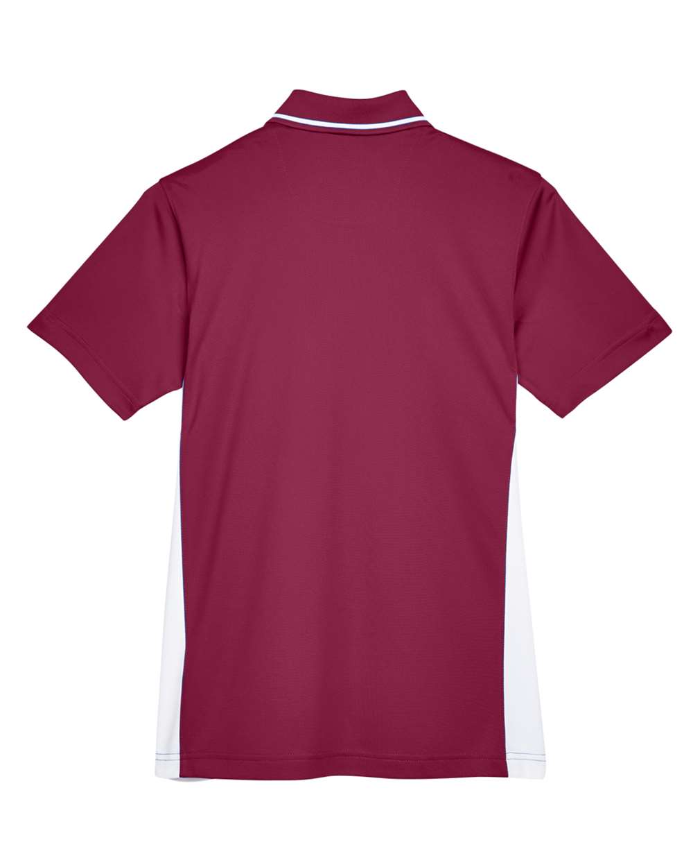 Women's Cool & Dry Sport Two-Tone Polo - Back - B902E1532 - Maroon/ White
