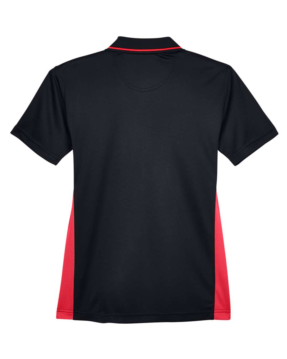 Women's Cool & Dry Sport Two-Tone Polo - Back - B902E1702 - Black/ Red