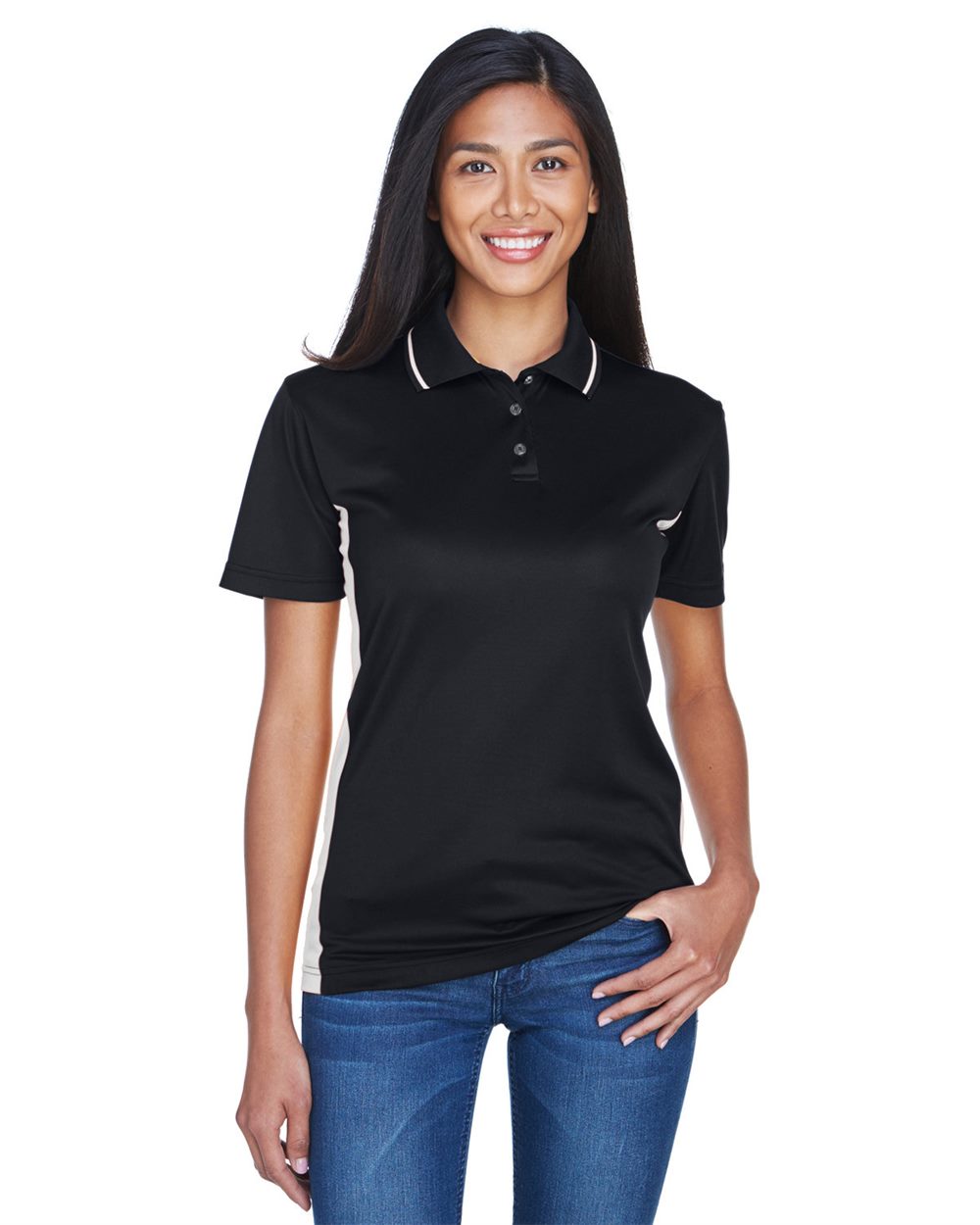 Women's Cool & Dry Sport Two-Tone Polo - styleImage