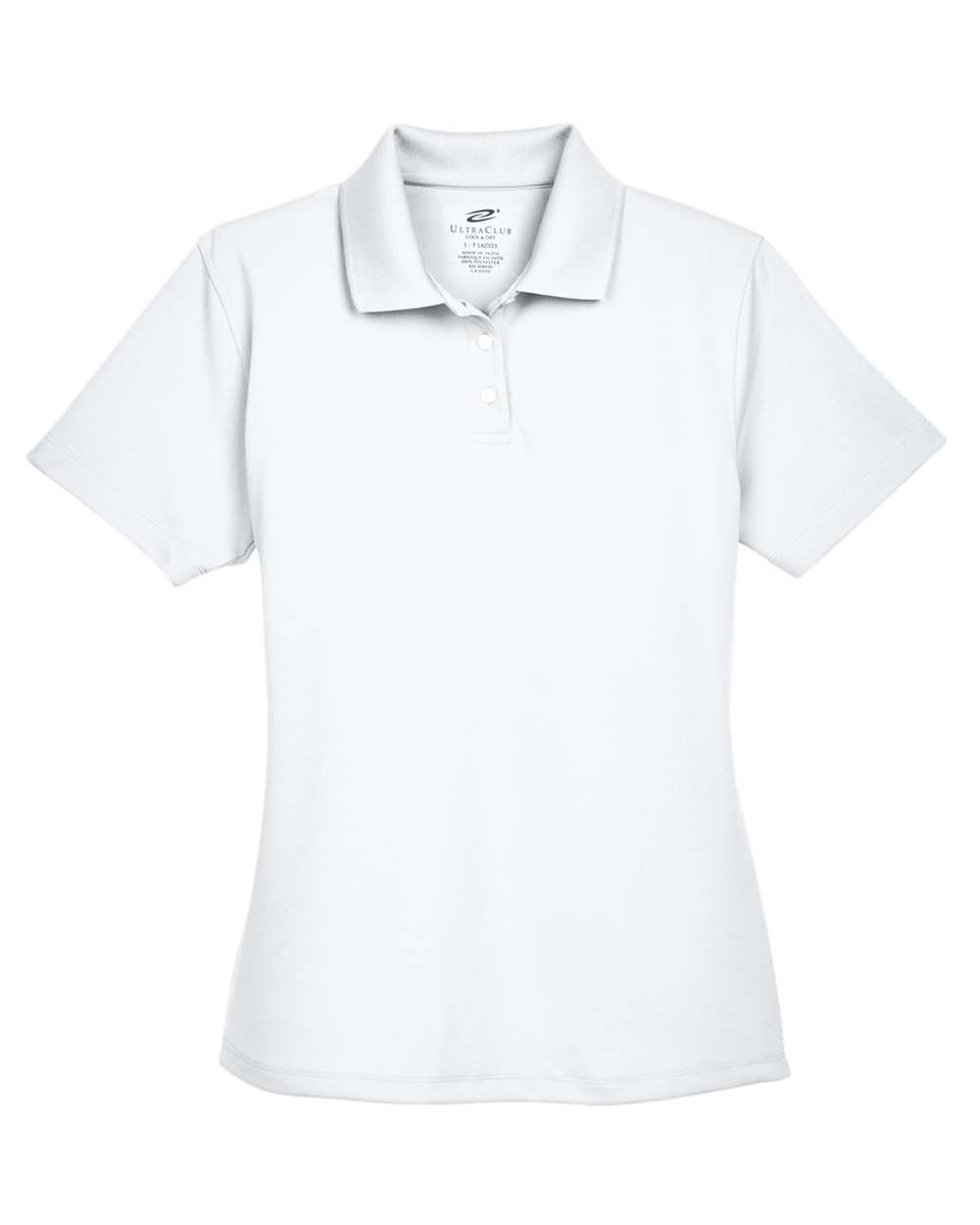 Women's Cool & Dry Stain-Release Performance Polo - Front - B915E1004 - White