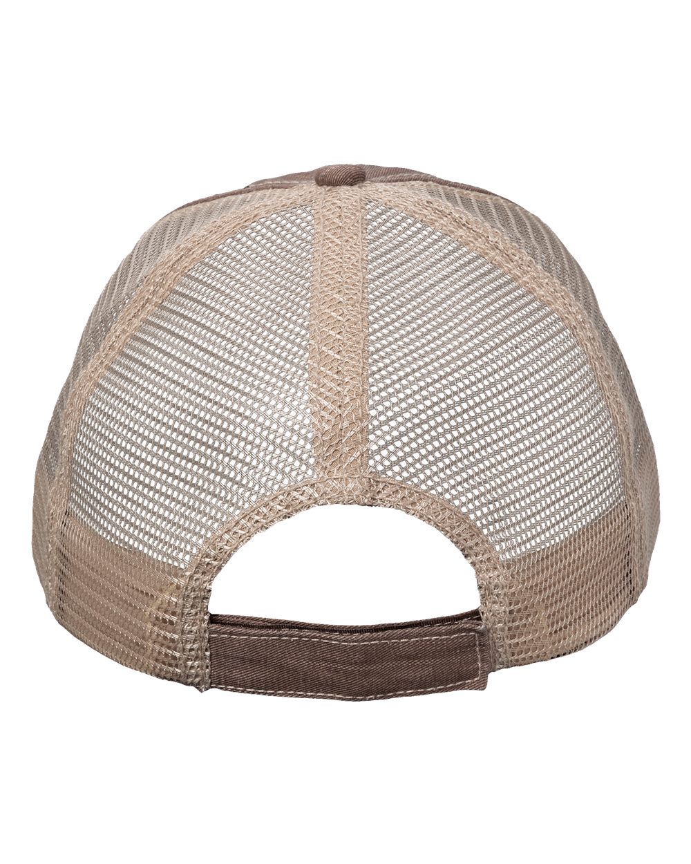 Contrast Stitch Cap - Back - B30795600 - Brown/ Khaki