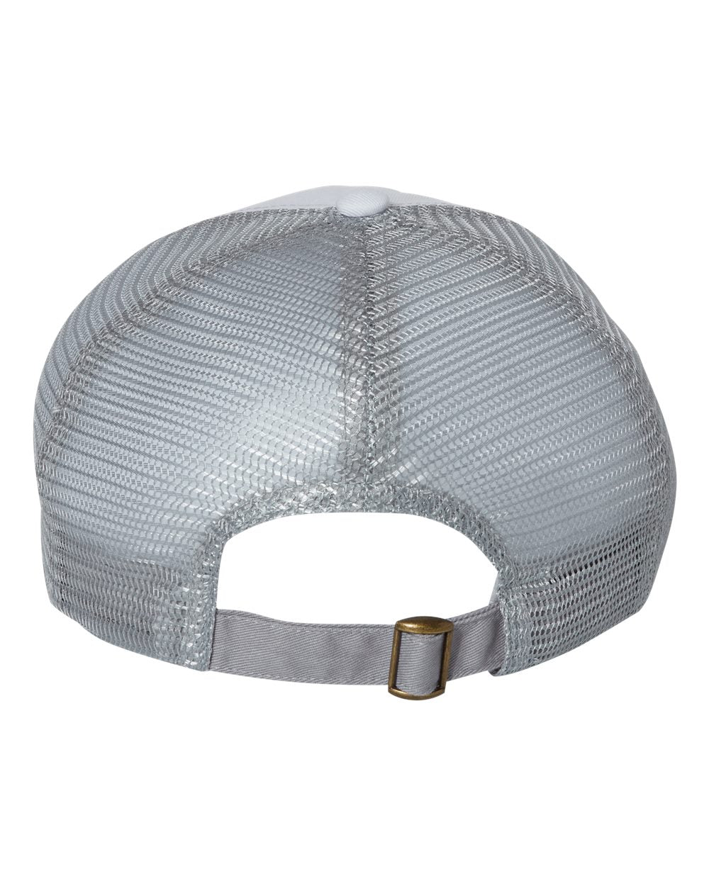 Contrast-Stitch Mesh-Back Cap - Back - B82695010 - White/ Grey