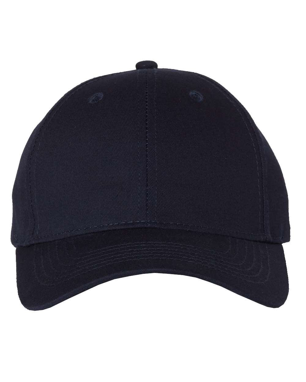 Youth Small Fit Cotton Twill Cap - Front - B38995650 - Navy