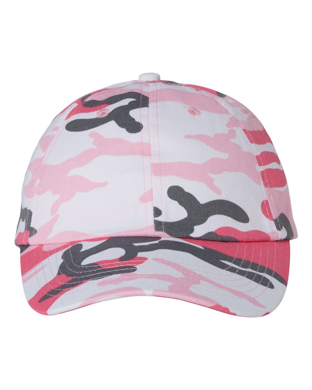 Bio-Washed Classic Dad Hat - Front - B28295040 - Pink Camo