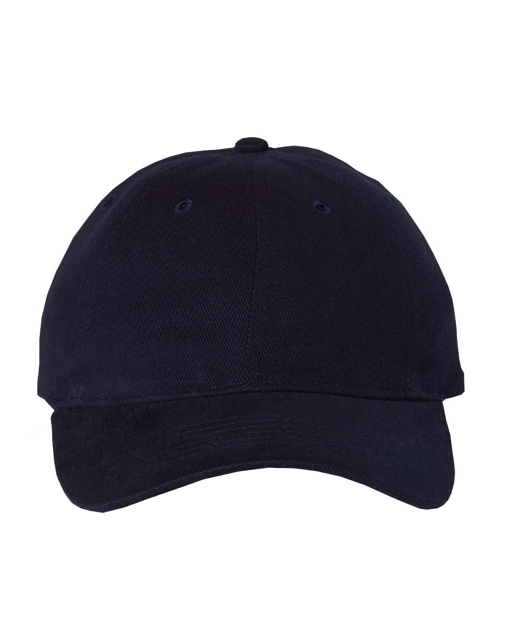 Heavy Brushed Twill Unstructured Cap - Front - B29395650 - Navy
