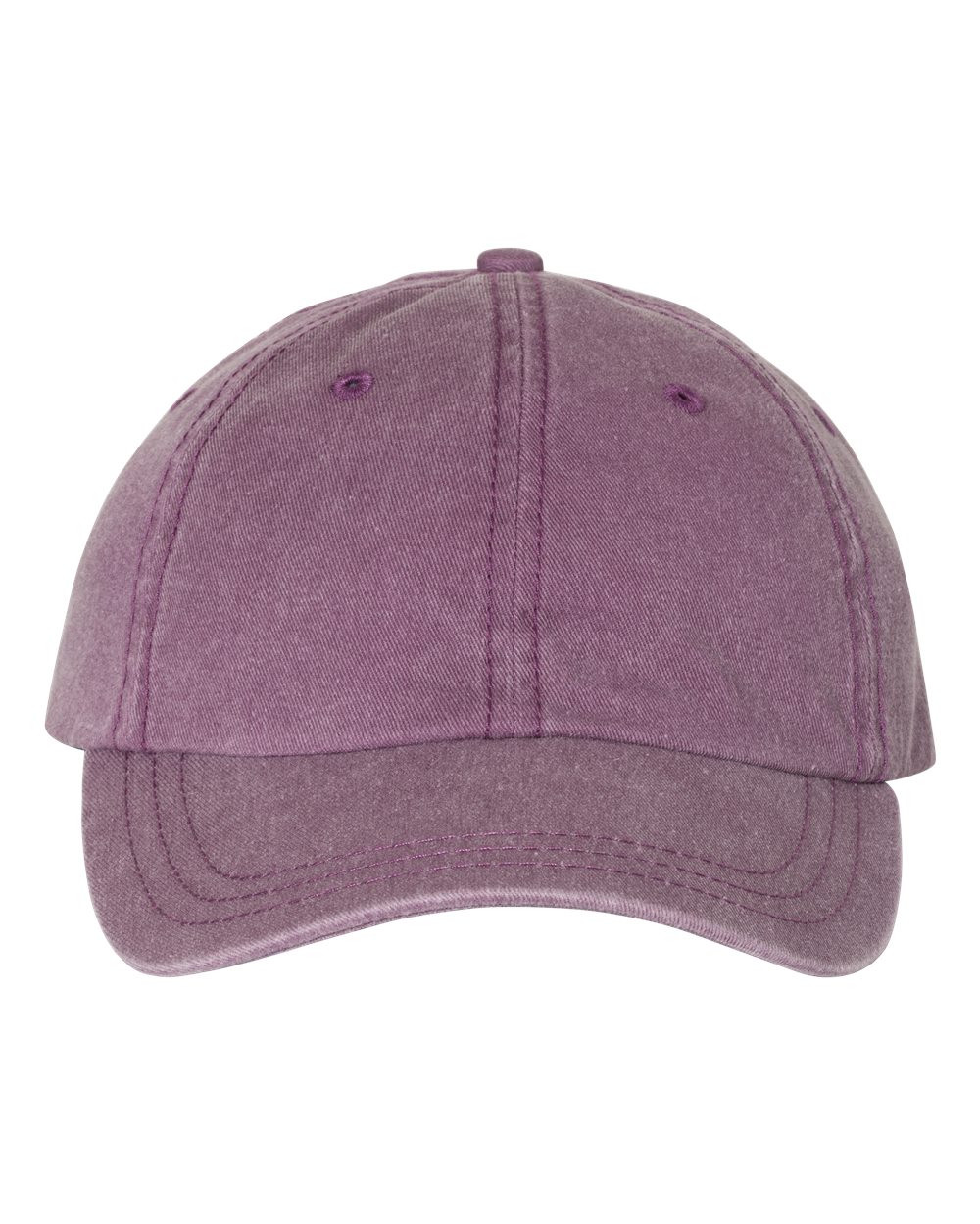 Pigment-Dyed Cap - Front - B49995560 - Wine