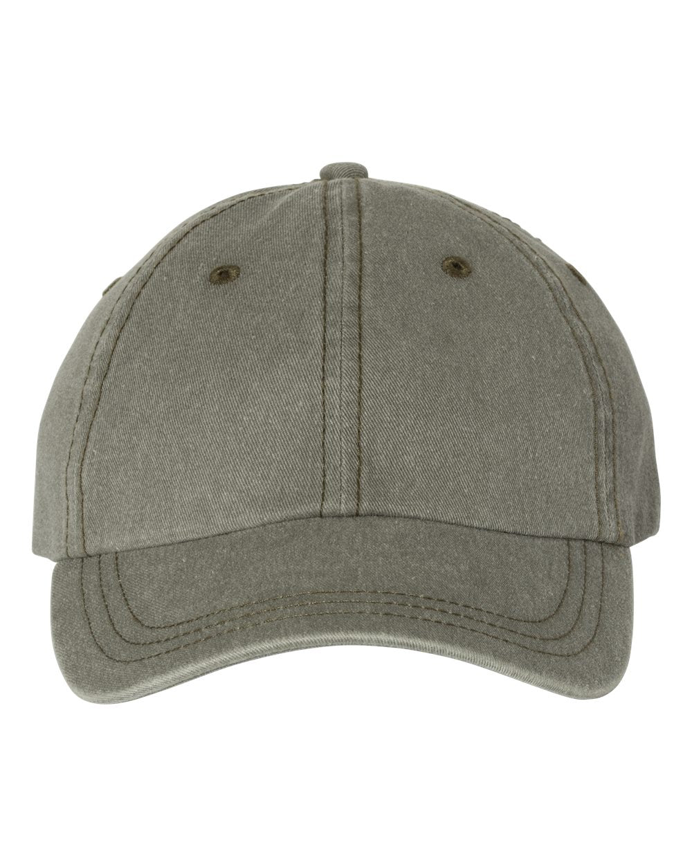 Pigment-Dyed Cap - Front - B49995620 - Olive