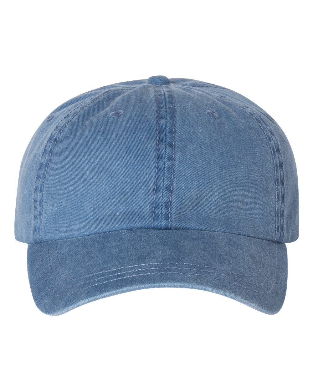 Pigment-Dyed Cap - Front - B49995750 - Royal Blue