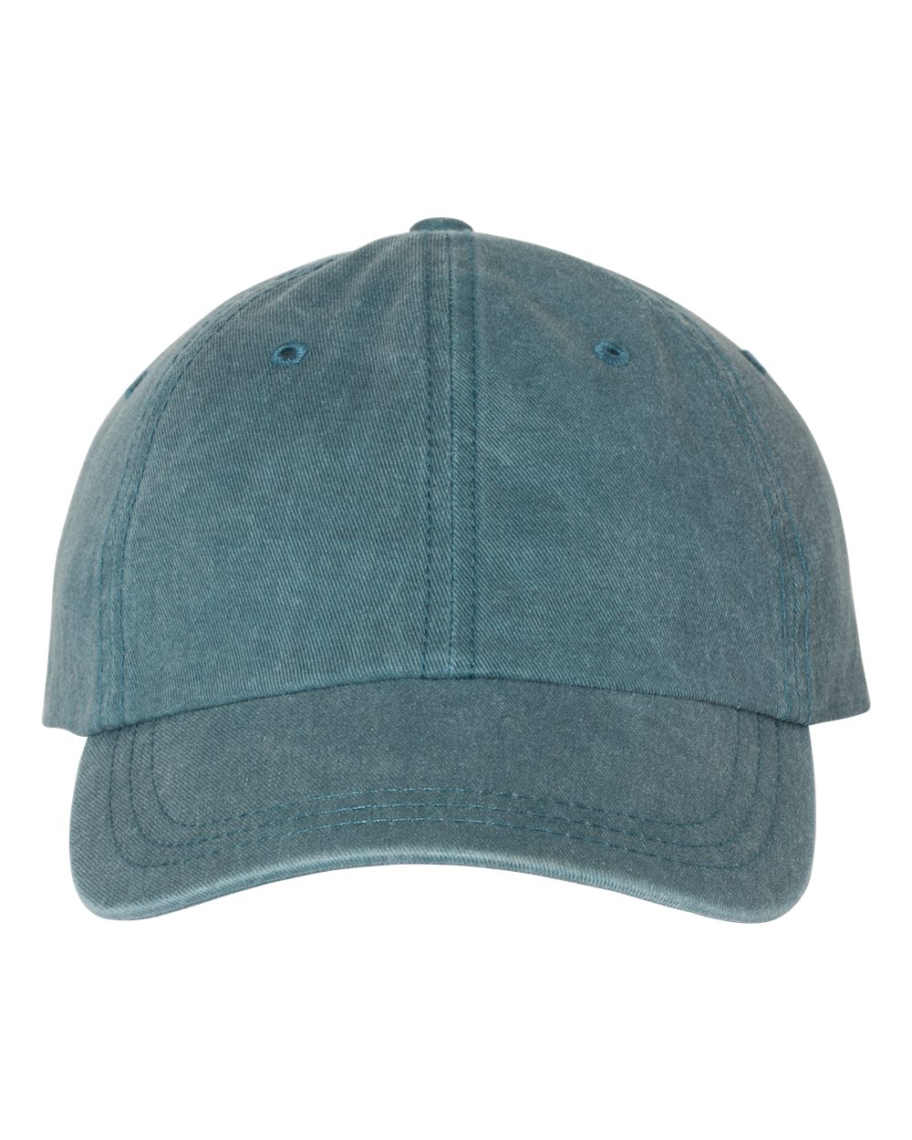 Pigment-Dyed Cap - Front - B49995760 - Teal