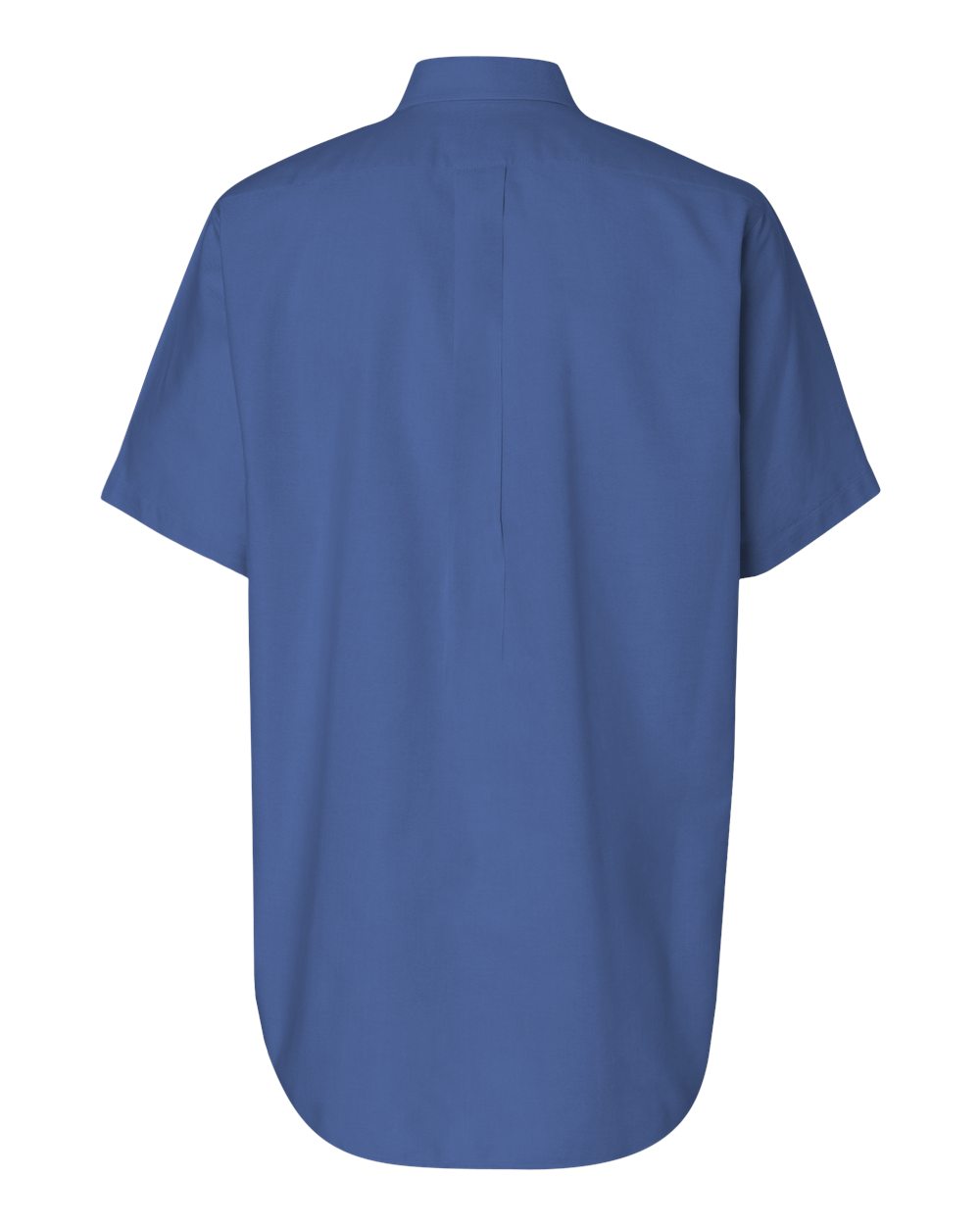 Men's Short Sleeve Oxford Shirt - Back - B47397253 - English Blue