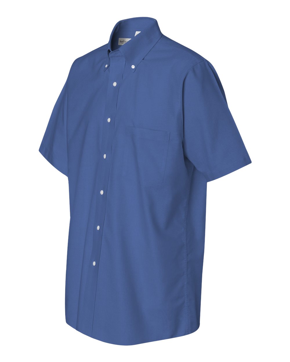 Men's Short Sleeve Oxford Shirt - Side - B47397253 - English Blue