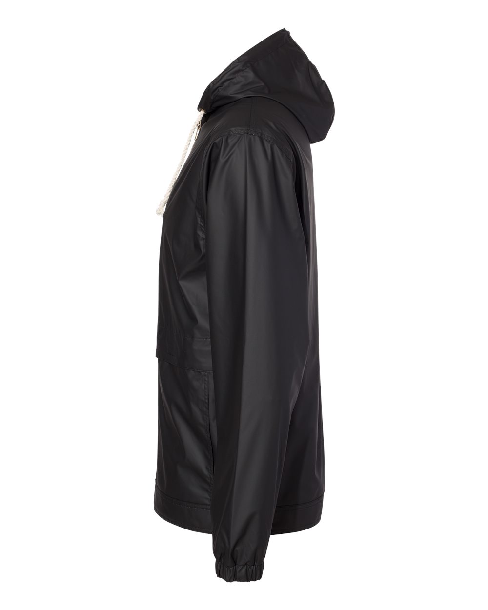 Unisex Vintage Hooded Rain Jacket - DirectSide - B04452503 - Black