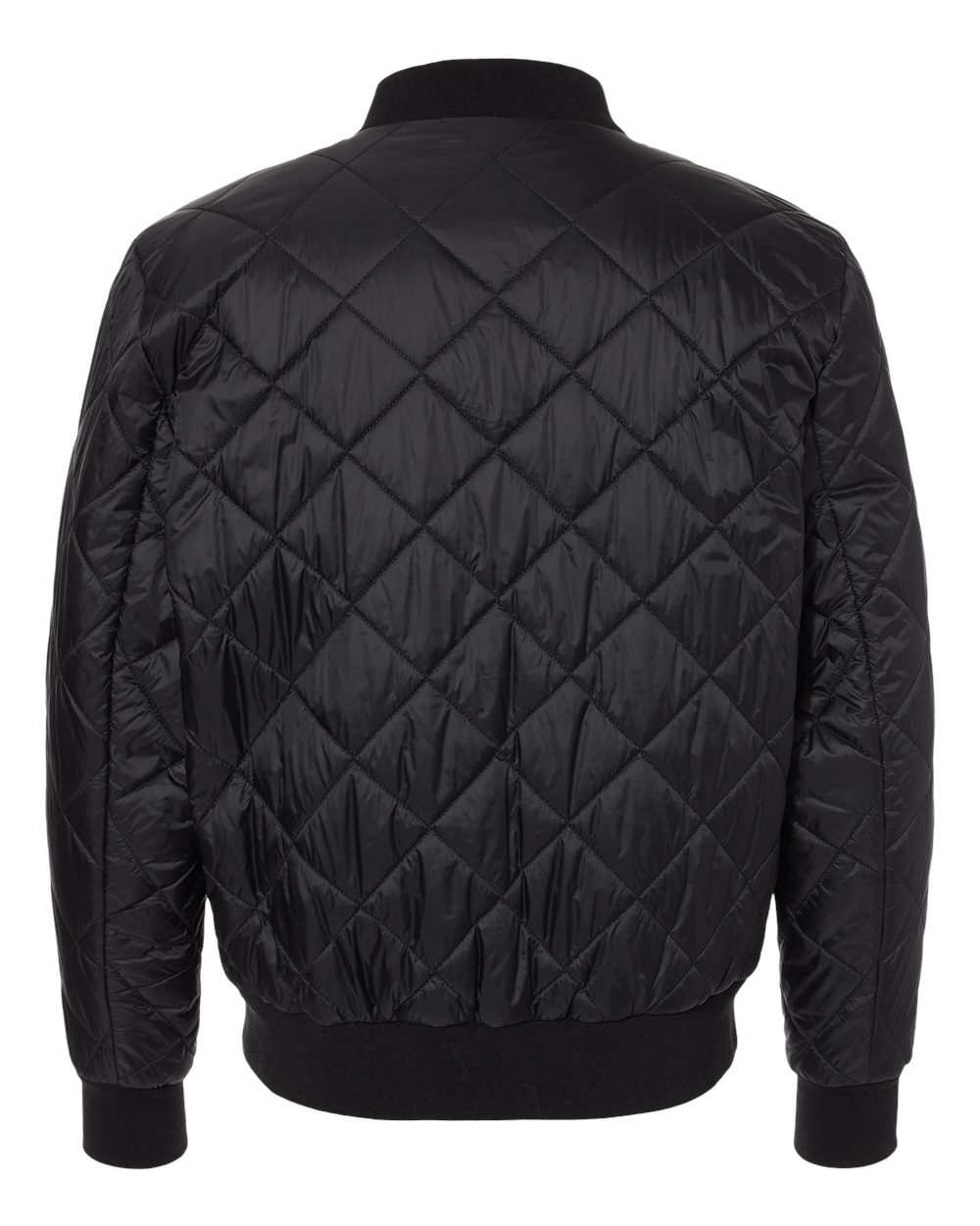 Men's HeatLast™ Quilted Packable Bomber - Back - B06052503 - Black