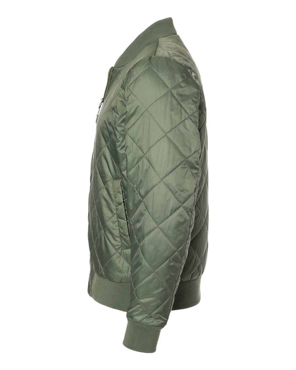 Men's HeatLast™ Quilted Packable Bomber - DirectSide - B06052623 - Olive Grey