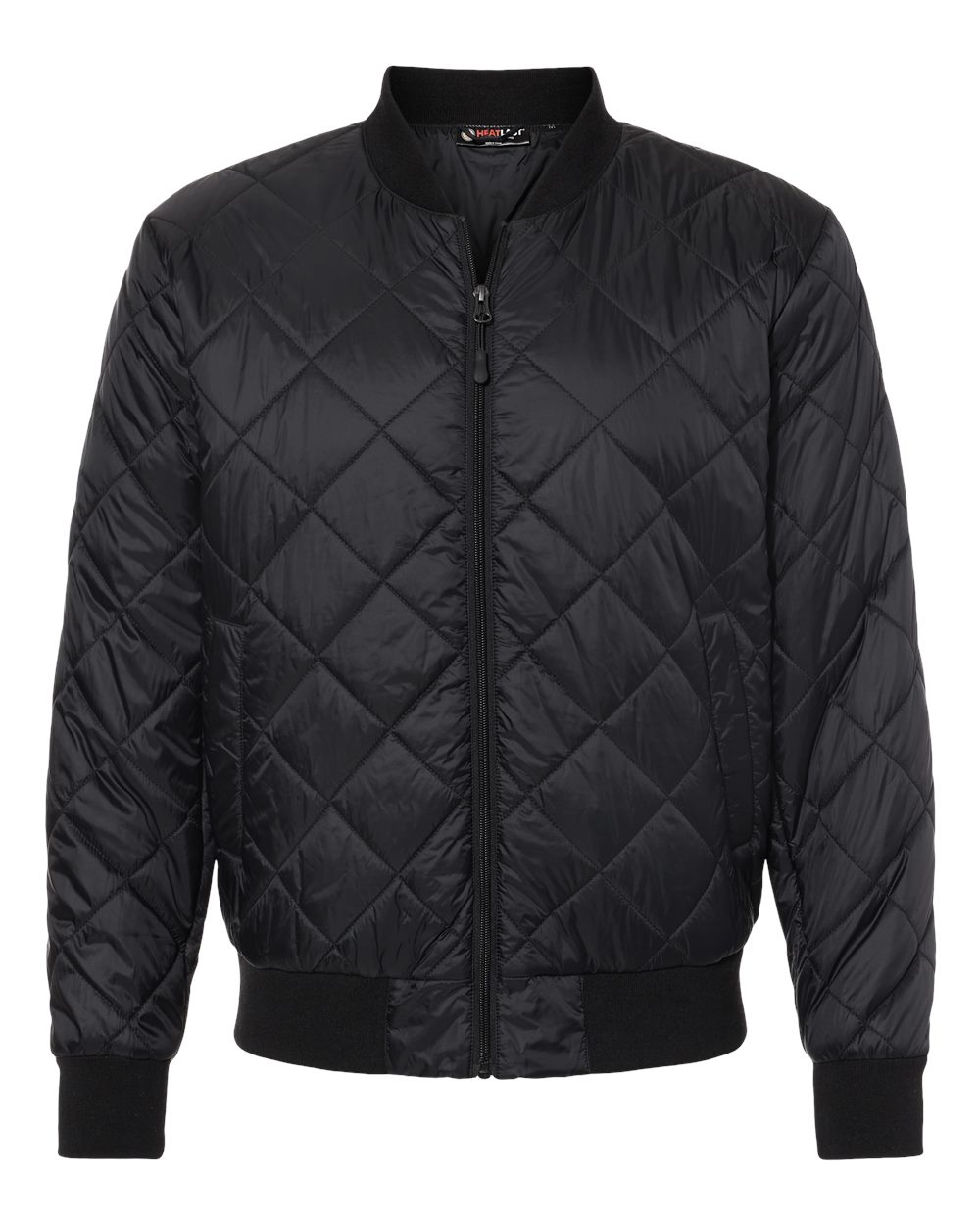 Men's HeatLast™ Quilted Packable Bomber - Front - B06052503 - Black