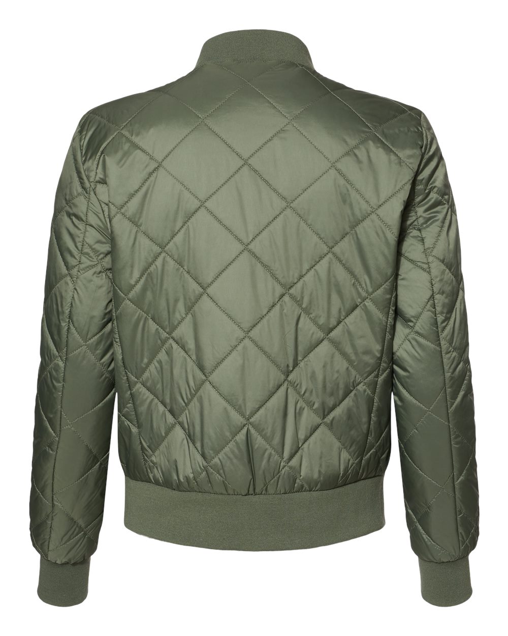 Women's HeatLast™ Quilted Packable Bomber - Back - B06652623 - Olive Grey