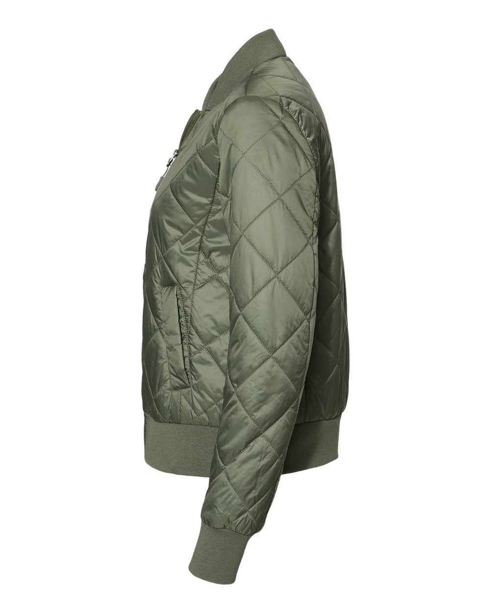 Women's HeatLast™ Quilted Packable Bomber - DirectSide - B06652623 - Olive Grey