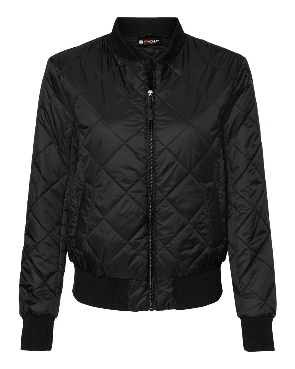 Women's HeatLast™ Quilted Packable Bomber - Front - B06652503 - Black