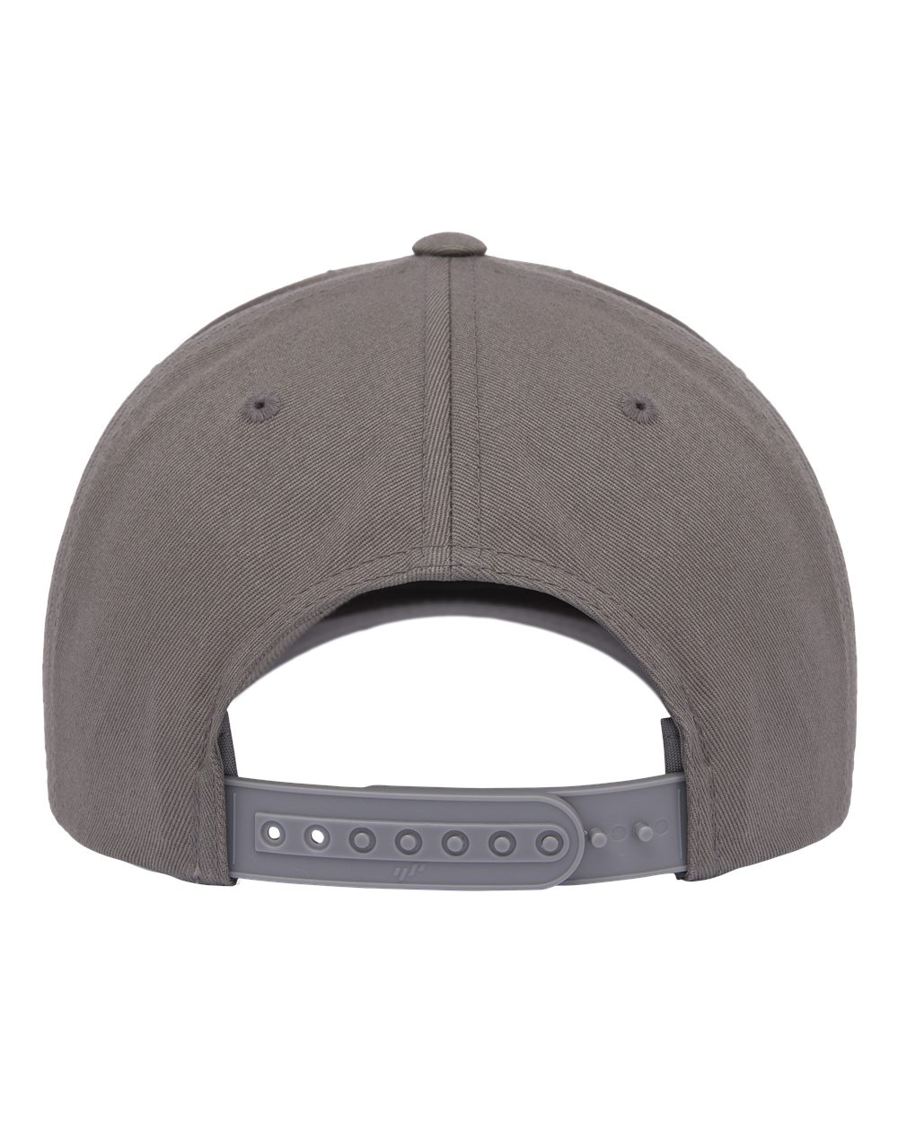 Retro Cotton Blend Trucker Snapback Cap - Back - B33795090 - Grey