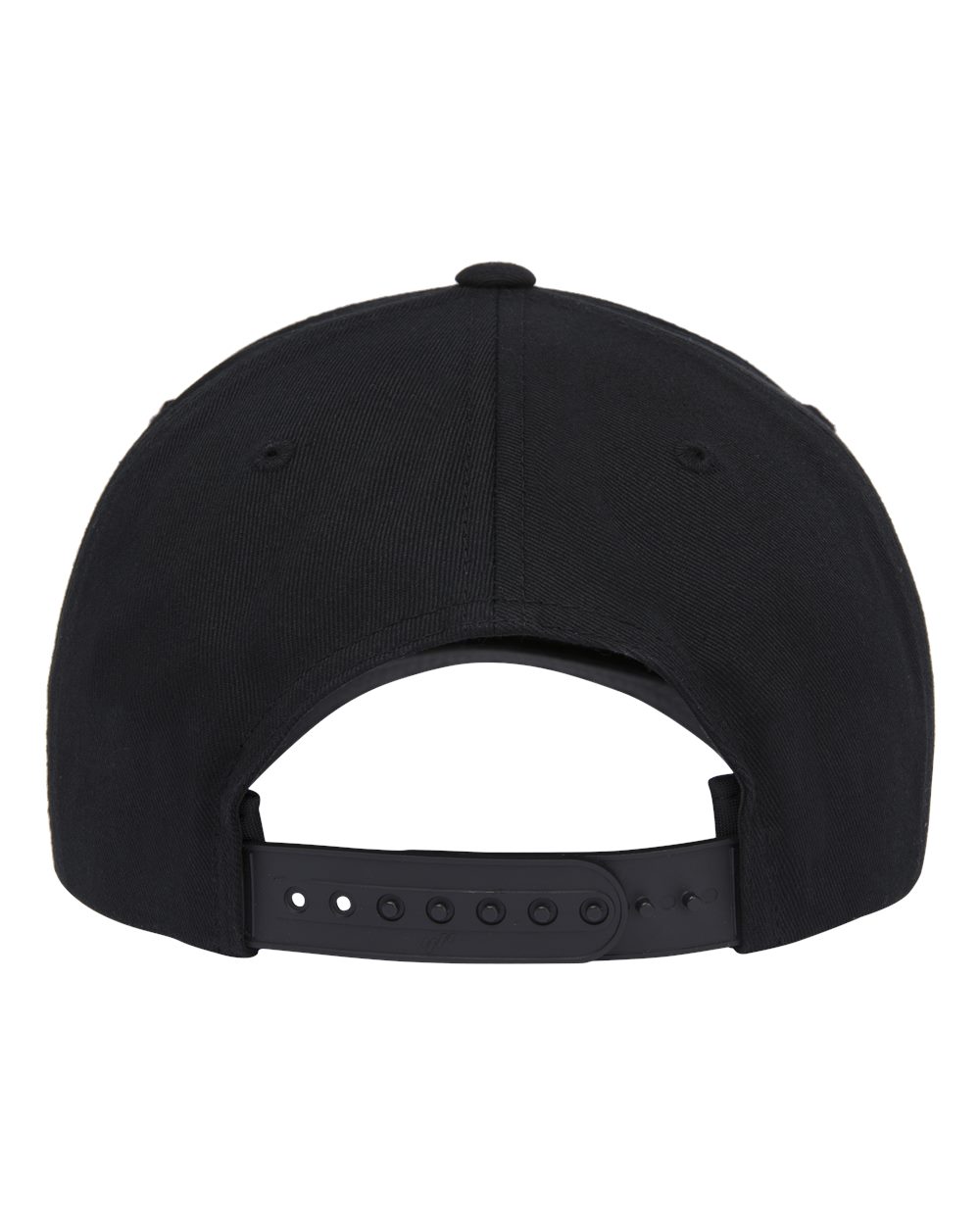 Retro Cotton Blend Trucker Snapback Cap - Back - B33795500 - Black