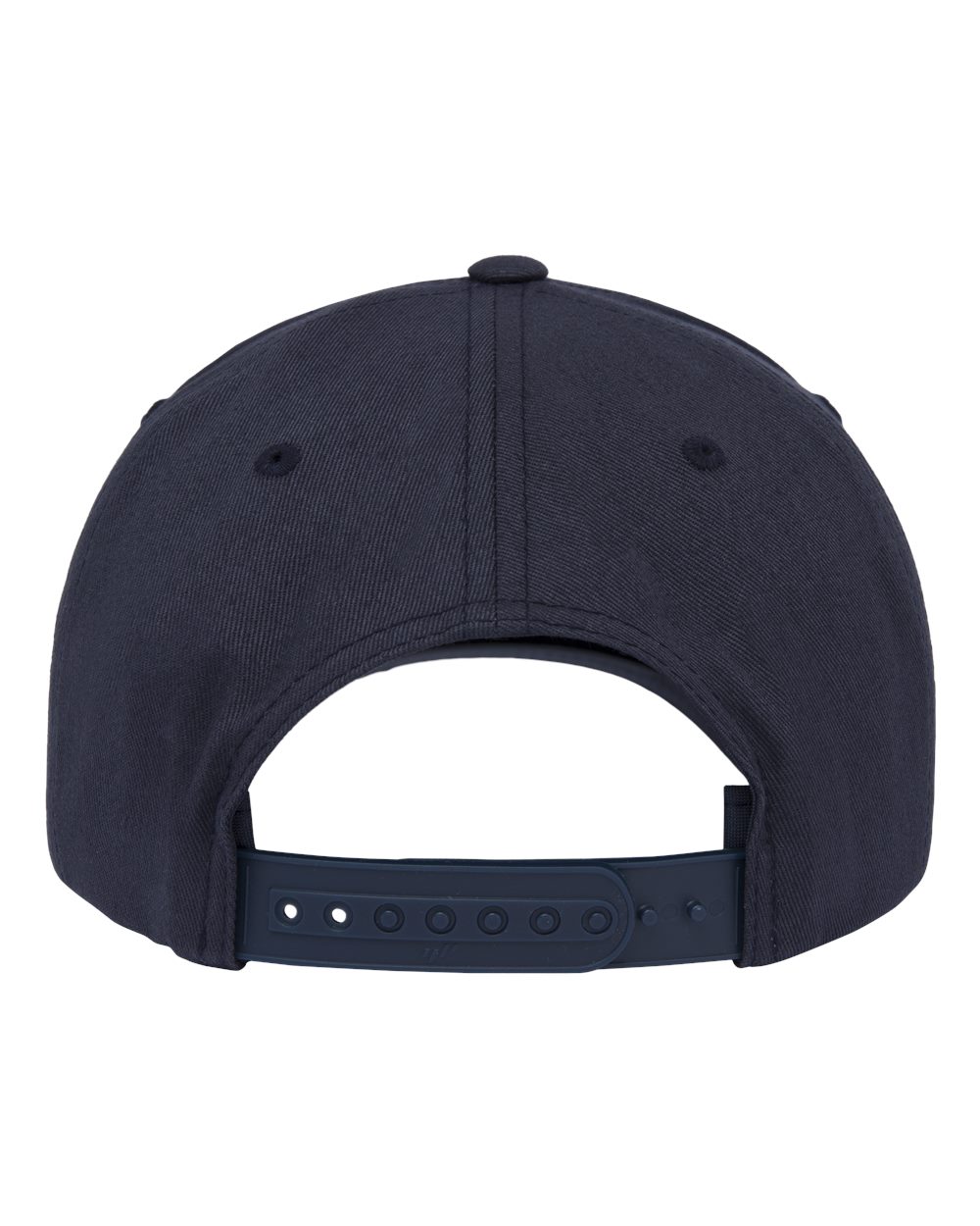 Retro Cotton Blend Trucker Snapback Cap - Back - B33795650 - Navy