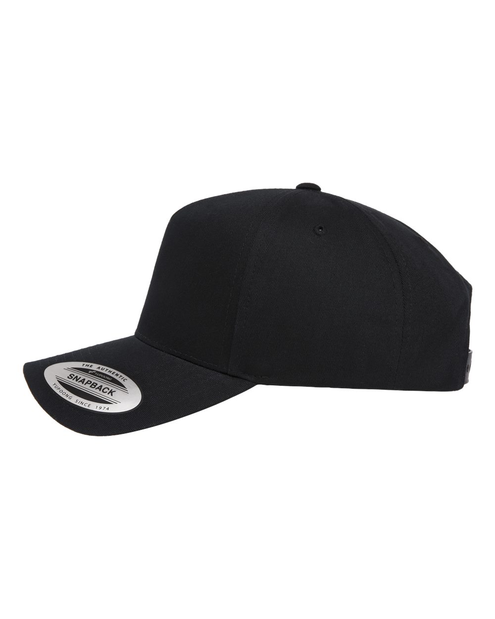Retro Cotton Blend Trucker Snapback Cap - DirectSide - B33795500 - Black