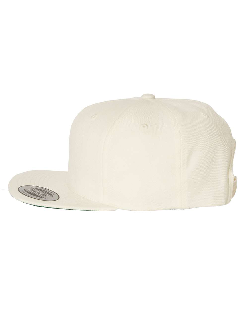 Premium Flat Bill Snapback Cap - DirectSide - B76095240 - Natural