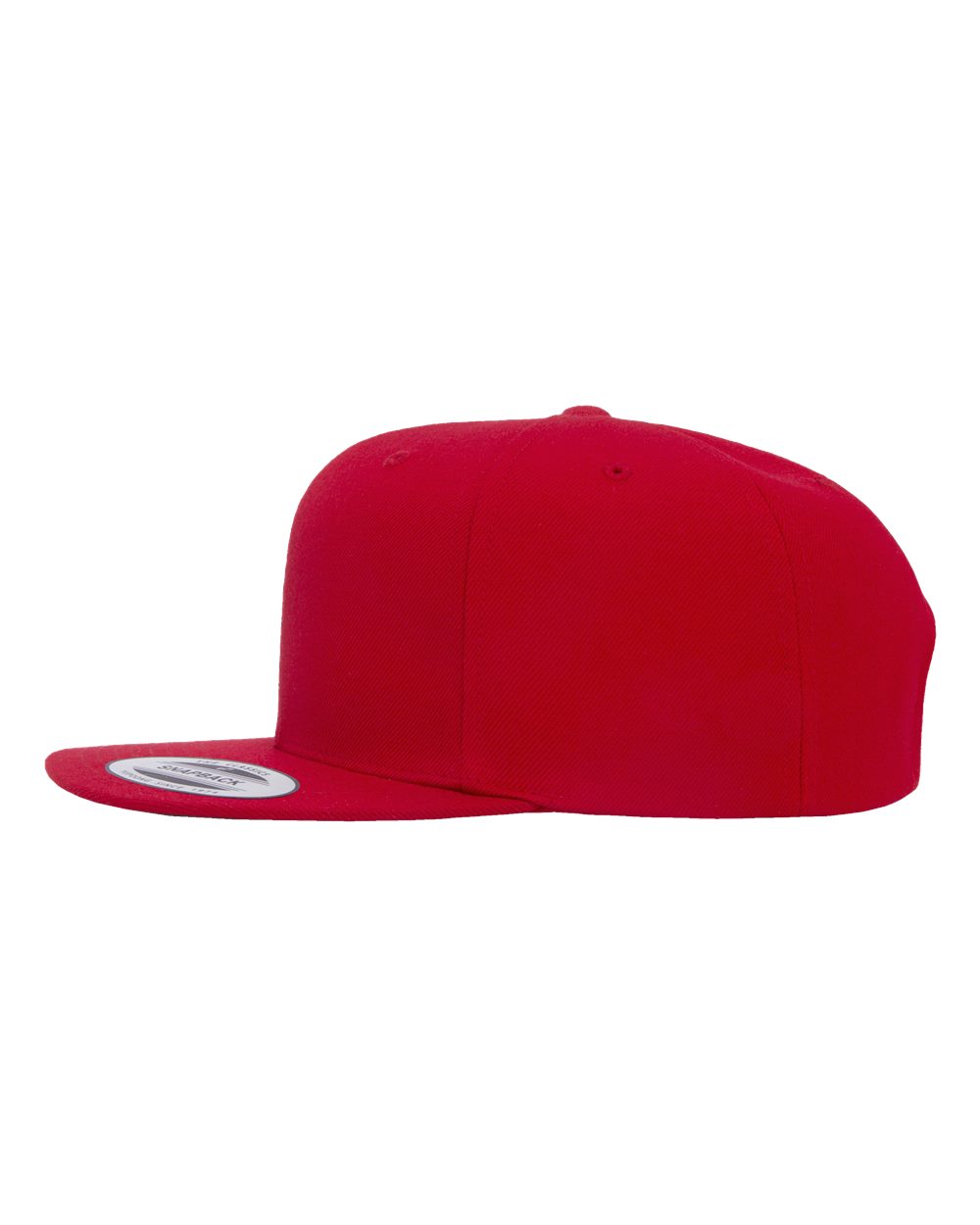Premium Flat Bill Snapback Cap - DirectSide - B76095700 - Red