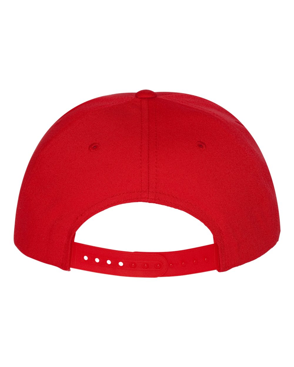 Five-Panel Cotton Twill Snapback Cap - Back - B63095700 - Red