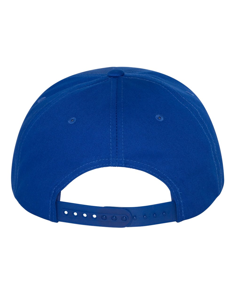 Five-Panel Cotton Twill Snapback Cap - Back - B63095750 - Royal Blue