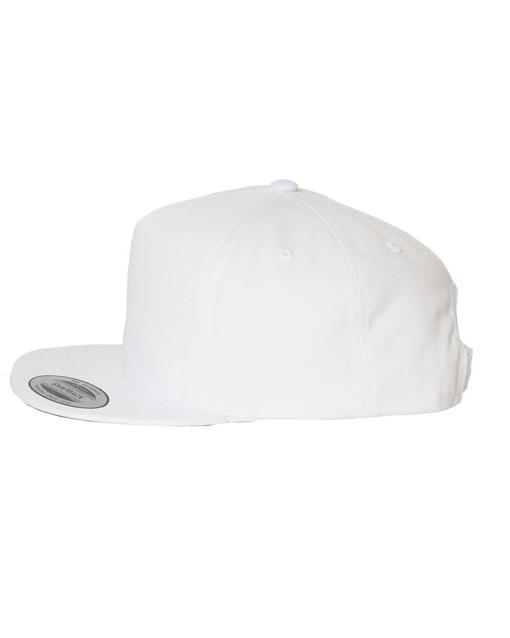 Five-Panel Cotton Twill Snapback Cap - DirectSide - B63095000 - White
