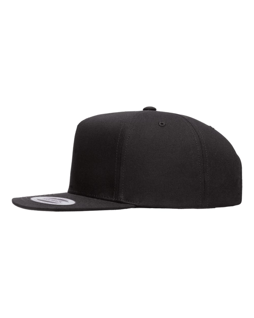 Five-Panel Cotton Twill Snapback Cap - DirectSide - B63095500 - Black