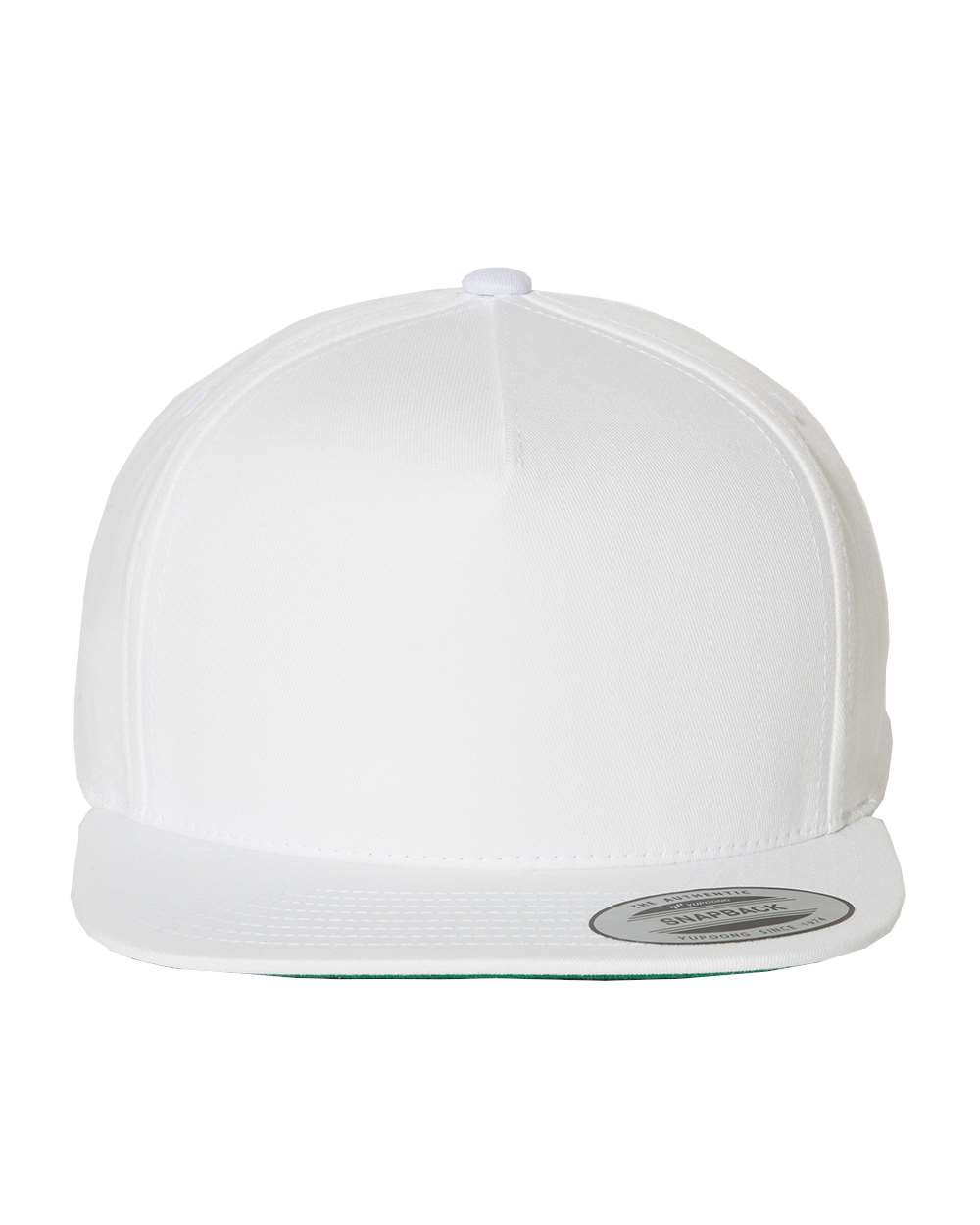 Five-Panel Cotton Twill Snapback Cap - Front - B63095000 - White