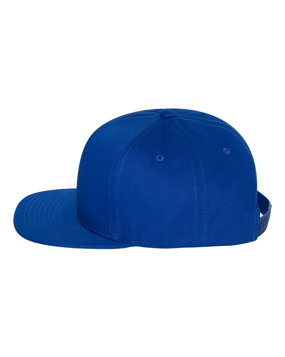 Five-Panel Cotton Twill Snapback Cap - Side - B63095750 - Royal Blue