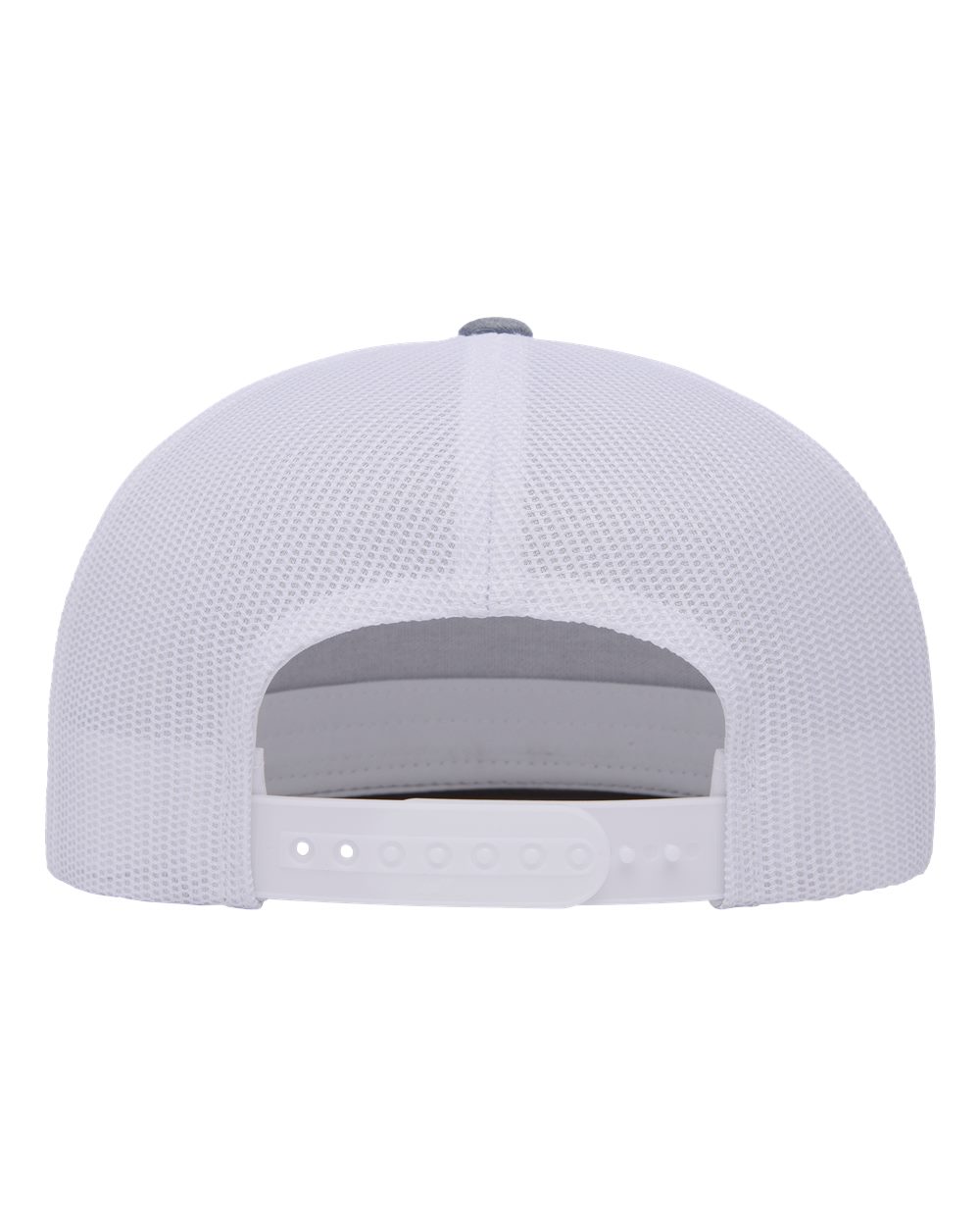 Five-Panel Classic Trucker Cap - Back - B61595580 - Heather/ White